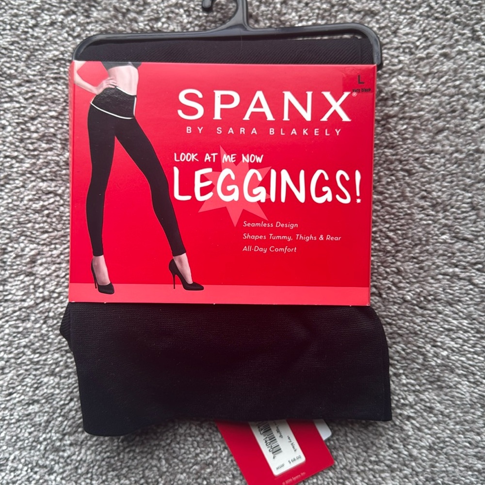 Spanx Look at Me Now leggings size L NWT